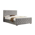 Royal Rest Velvet Upholstered Bed