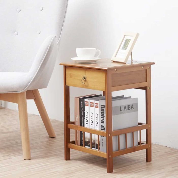 Square Etagere End Table