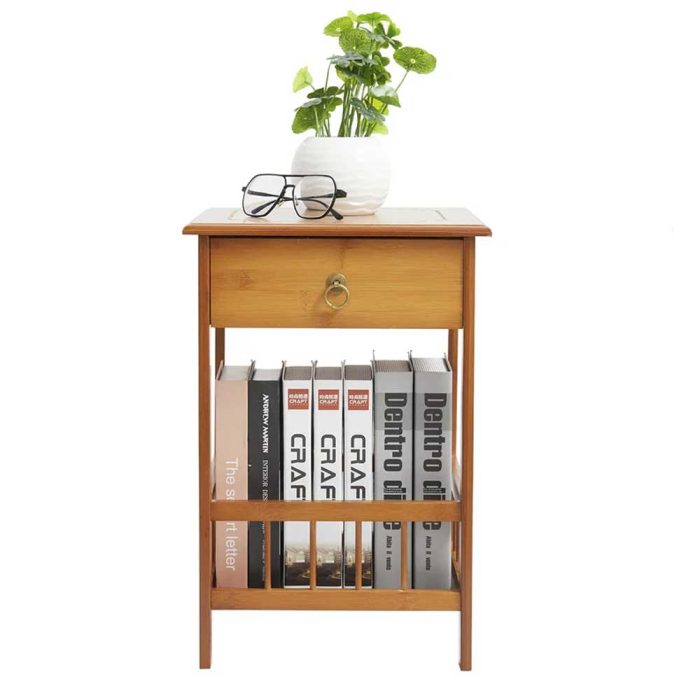 Square Etagere End Table