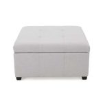 Square Solid Colour Storage Ottoman