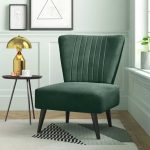 Velvet Upholstered Accent Chair