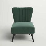 Velvet Upholstered Accent Chair