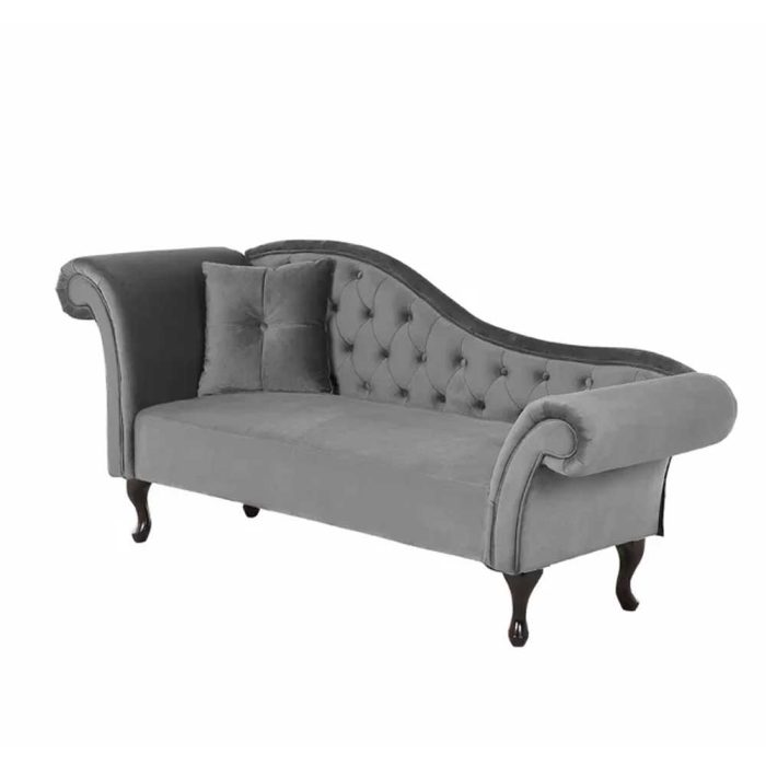 Vintage Upholstered Chaise Lounge
