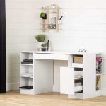 Modern office desk with storage