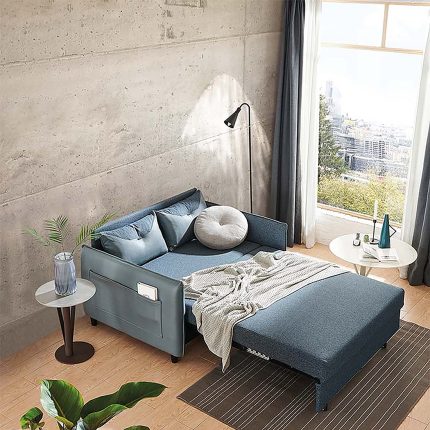 Loveseat Sofa with Convertible Sofa Bed