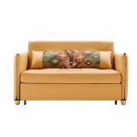 Small Loveseat Sofa Bed with Pull-Out Feature for Living Room